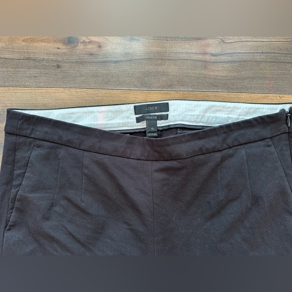 J.Crew Martie Slim Fit Ankle Pants - Black - Size 10 - Picture 3 of 6